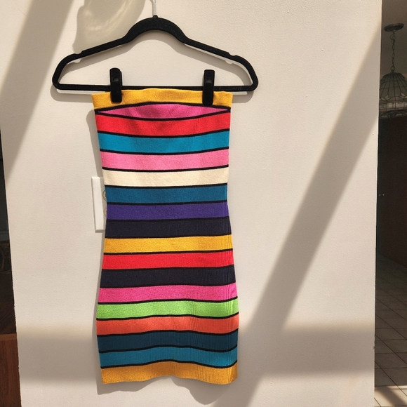 French Connection Rainbow knit dress - Picture 2 of 6